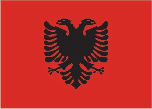 Drapeau d'Albanie par Graham Bartram
