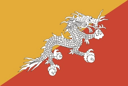 Drapeau du Bhoutan par Graham Bartram