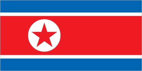 Drapeau de Cor&eacute;e du Nord par Graham Bartram