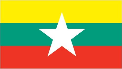 Drapeau de Myanmar par Graham Bartram
