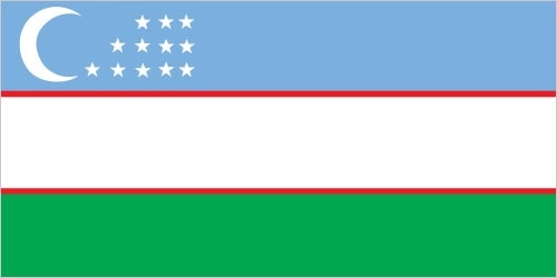 Drapeau d'Ouzbekistan par Graham Bartram