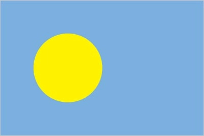 Drapeau de Palau par Graham Bartram