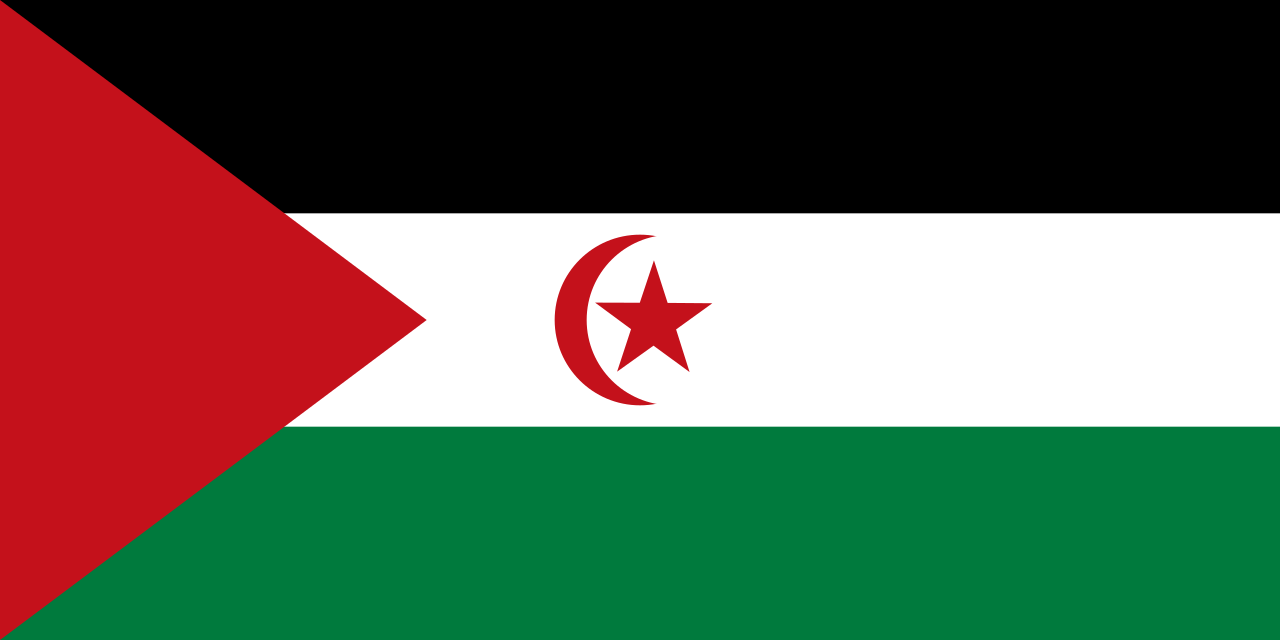 Drapeau du Sahara occidental par Graham Bartram