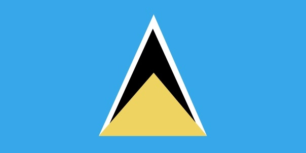 Drapeau de Sainte Lucie par Graham Bartram
