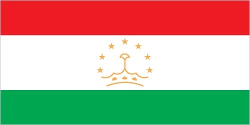 Drapeau du Tadjikistan par Graham Bartram