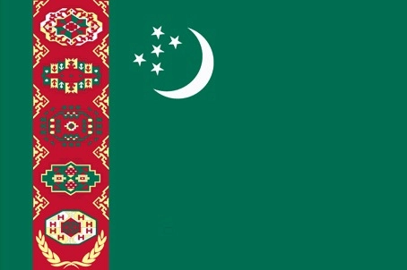 Drapeau du Turkmenistan par Graham Bartram