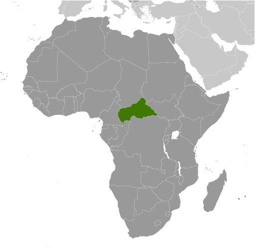 Localisation République centrafricaine