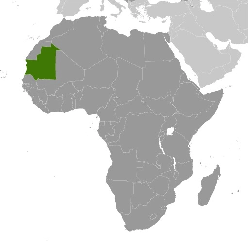 Localisation Mauritanie