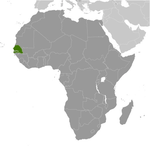 Localisation Sénégal