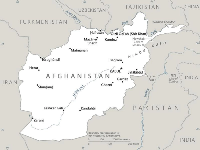 Carte Afghanistan