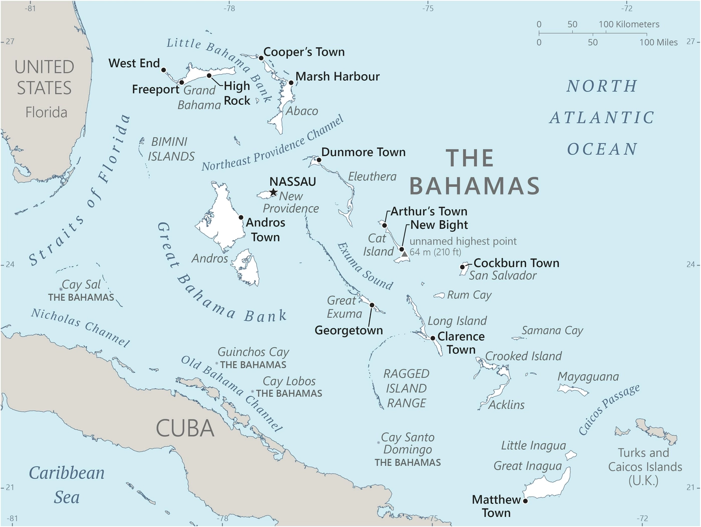 Carte Bahamas