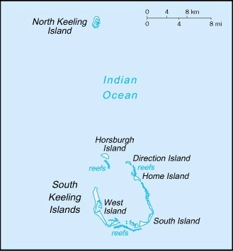 Carte Îles Cocos
