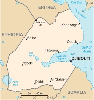 Carte Djibouti