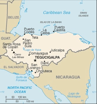 Carte Honduras