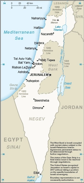 Carte Israël