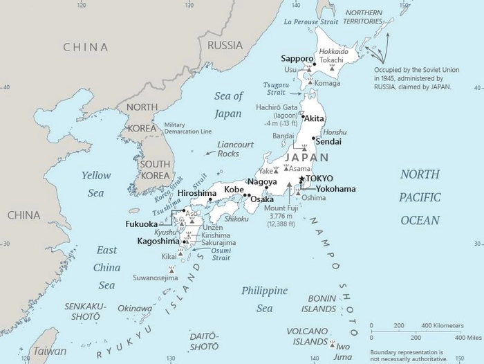 Carte Japon