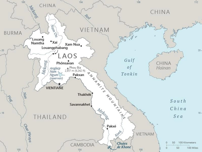 Carte Laos
