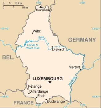 Carte Luxembourg