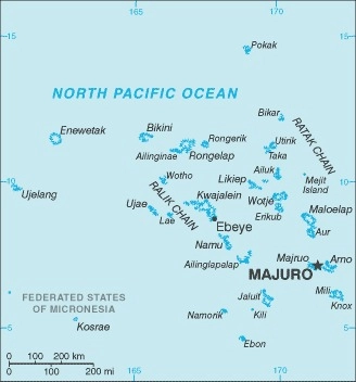 Carte Îles Marshall