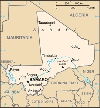 Carte Mali