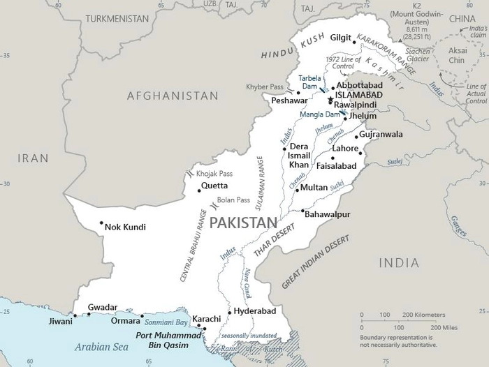 Carte Pakistan