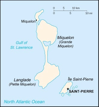 Carte Saint-Pierre-et-Miquelon