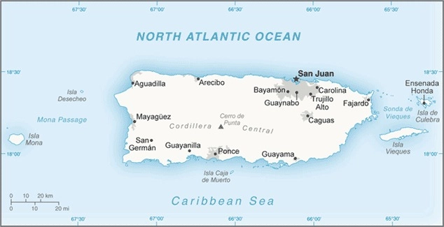 Carte Porto Rico