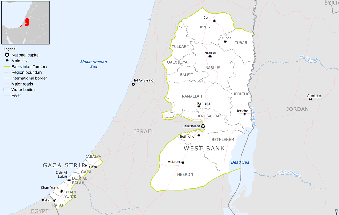 Carte Palestine