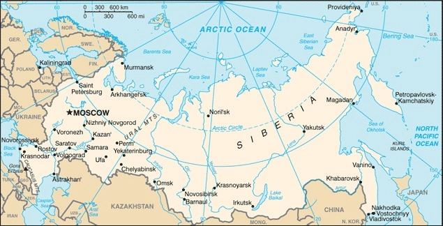 Carte Russie