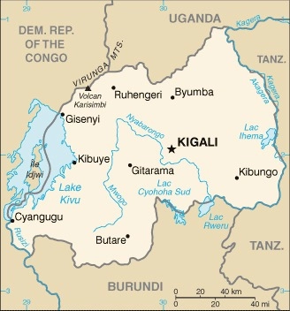 Carte Rwanda