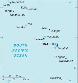 Carte Tuvalu