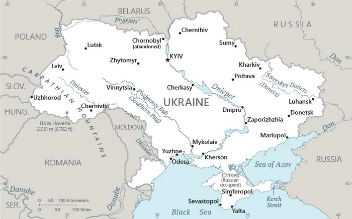 Carte Ukraine