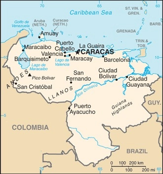Carte Venezuela